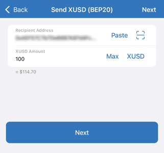 Wallet XUSD Address