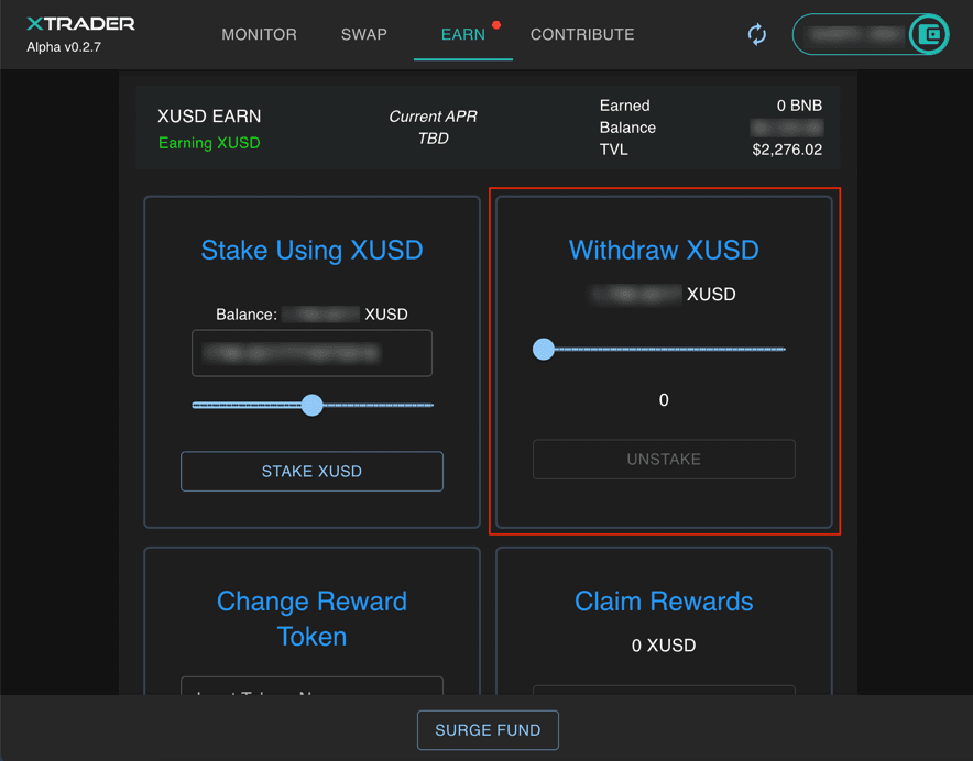 Xusd Maxi Stake Complete